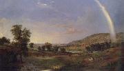 Robert S.Duncanson Landscape with Rainbow oil painting reproduction